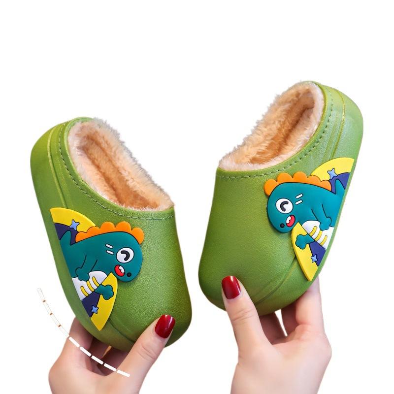 New Children's Cotton Shoes Waterproof Boys and Girls Cute Autumn and Winter Indoor and Outdoor Non-slip Soft Sole Velvet Thermal Cotton Children'