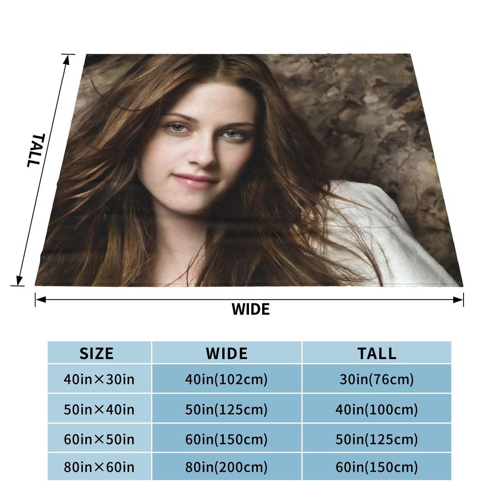 Edward Bella Flannel Throw Blanket The Twilight Saga Movie Blanket for Home Travel Ultra-Soft Bedspread