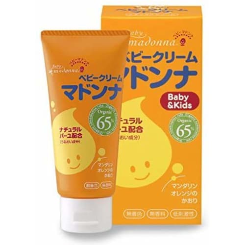 Madonna Baby Cream 60g (65% Organic Baby Cream) for Newborns, Highly Moisturizing, No Artificial Colors, No Additives