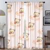 Rilakkumas Halloween Decoration Curtains Living Room Curtain Panel Blinds Home Interior Shades Partition For Sitting Made Of Polyester