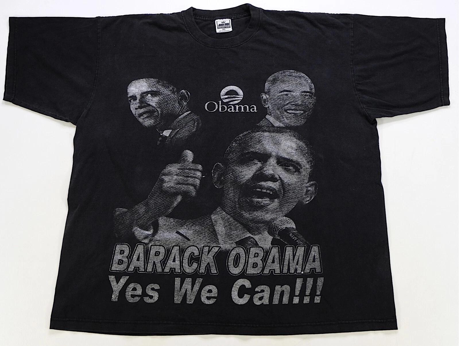 Rare Vintage JOHN SON Barack Obama Yes We Can 2008 Campaign T Shirt 2000s SZ 3XL 4XL