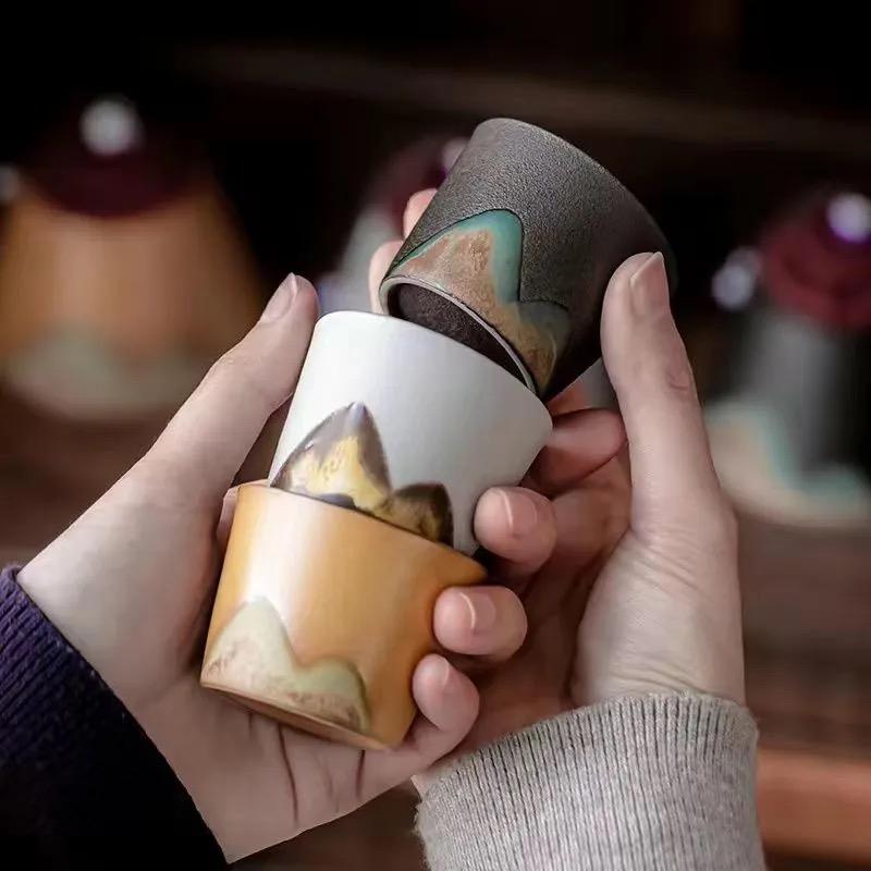 Japanischer Teekannenwärmer aus Keramik – Teekocher mit Kerzenheizung und Teesieb-Set für Kung-Fu-Tee oder Aromatherapie