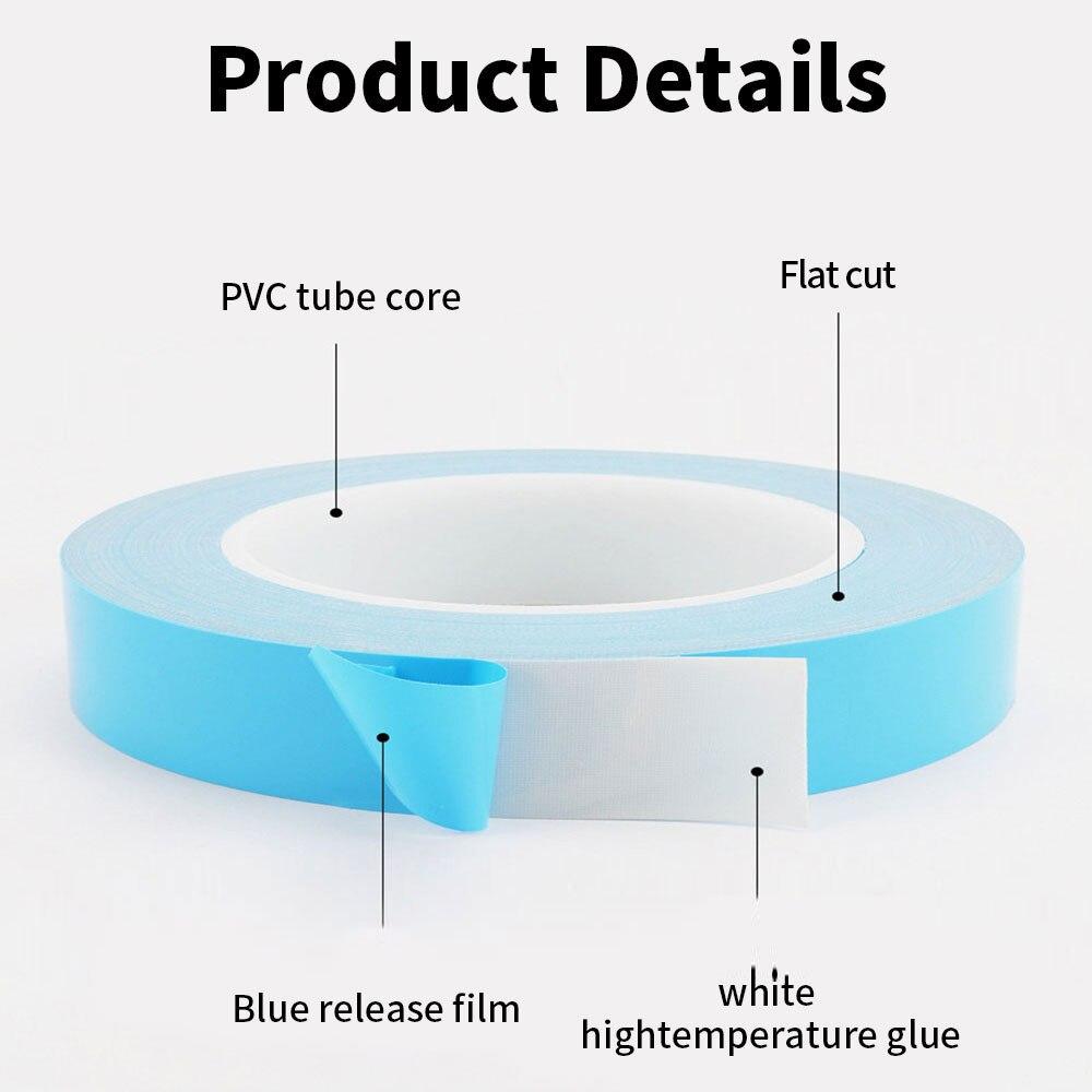 25mThermal Insulation Tape, Insulation Heat Dissipation Tape, Double-sided Thermal Interface Tape for Chip, LED Strip, Heat Sink