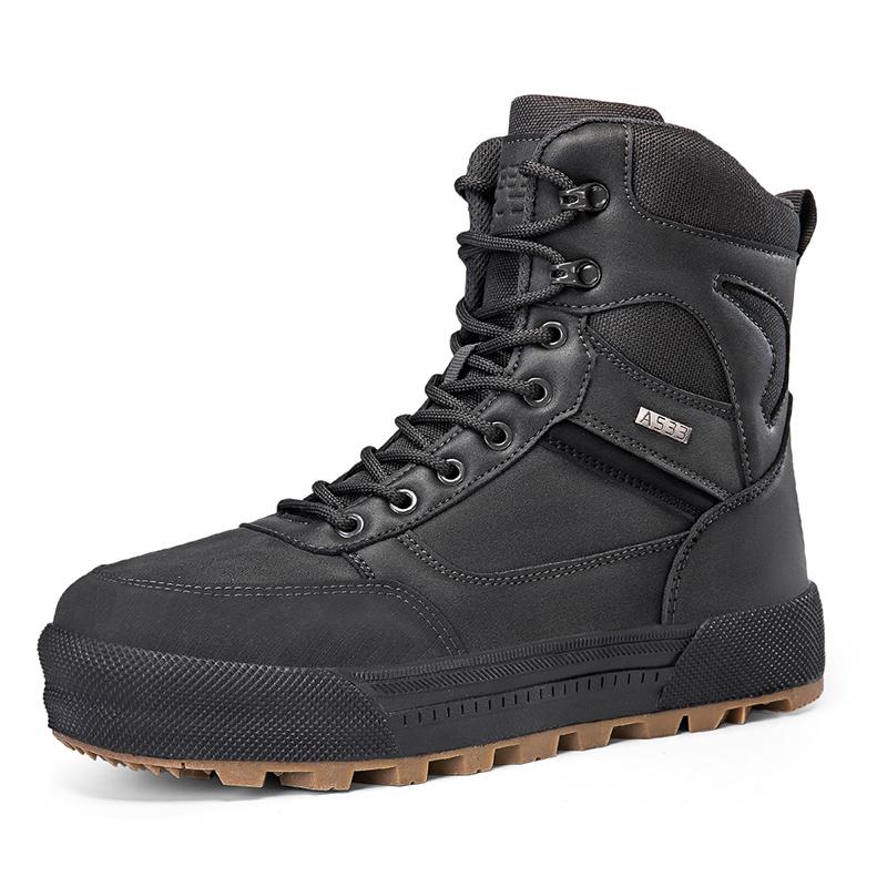 Fashion Vintage-Inspired Anti-Slip Wear-Resistant Men's Motorcycle Protective Shoes outdoor field training hiking shoes