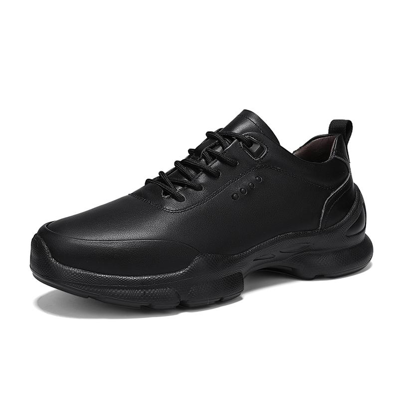 Genuine Leather Shoes Men Soft Soled Sneaker Lightweight Running Cowhide Casual Athletic Jogging Walking Sports Men Shoes