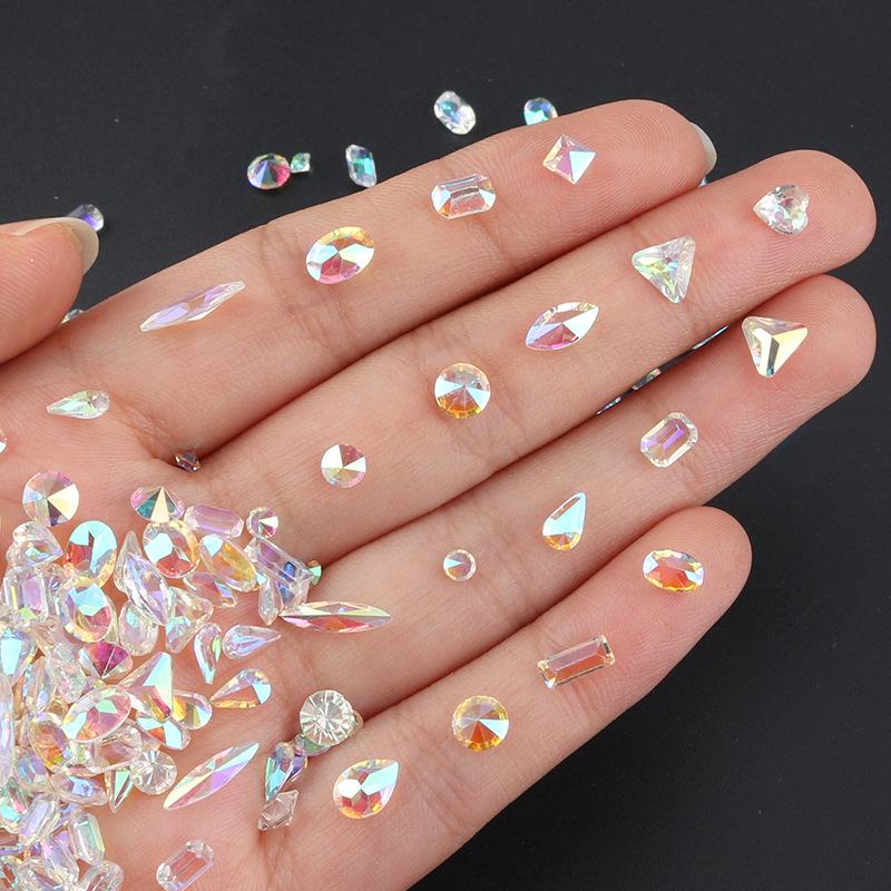 Aurora Rhinestone Nail Art Ornaments - Hot Selling Irregular Pointed Bottom Accessories