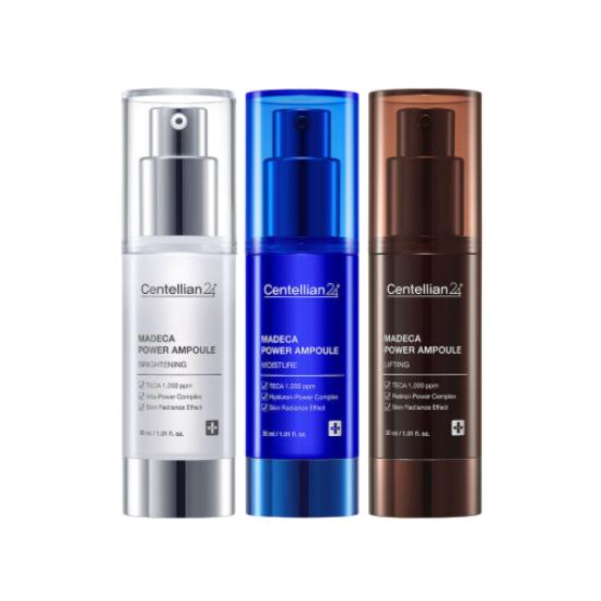 Centellian24 Madeca Power Ampoule 3 Types Set Brightening Moisture Lifting Serum 30ml x3