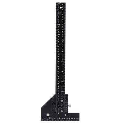 Woodworking T Ruler Woodworking Aluminum Alloy Wood Scriber Measure Scribing Ruler