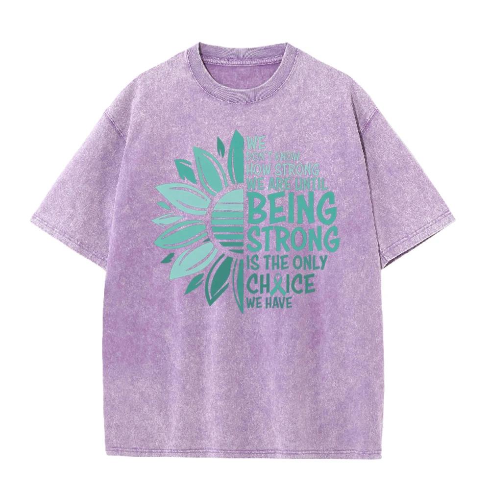 2026 Vintage Teal Sunflower Mental Health Slogan Graphic Black Acid Washed T Shirt Inspirational Strong Quote Oversized Unisex C