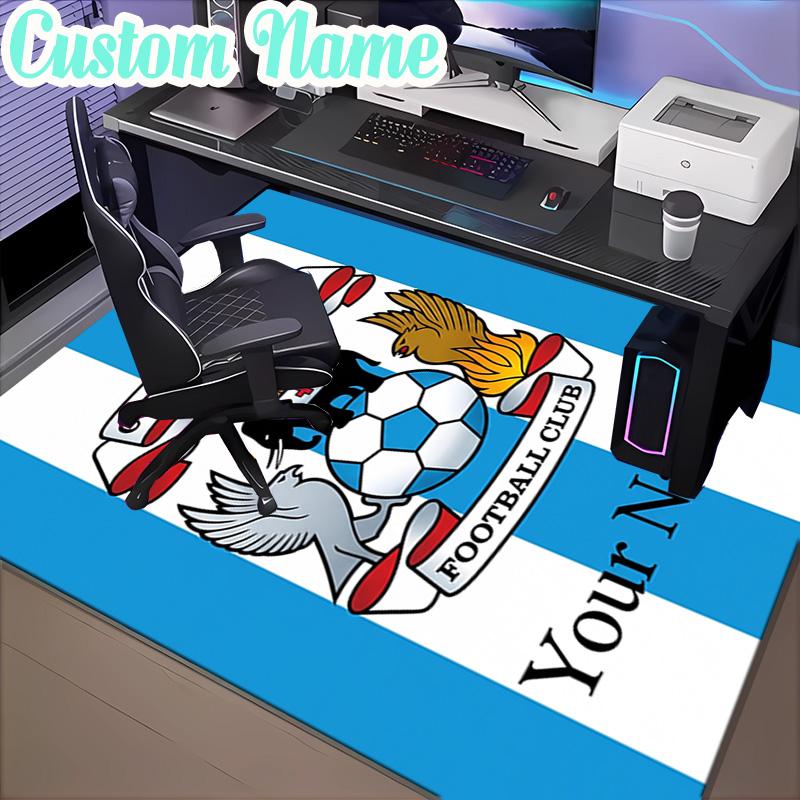 Custom Name Coventry City Football Club Rug, Office Rug, Chair Rug, Carpet for Living Rooms, Doormat Game Rug Home Decor Christmas Gifts