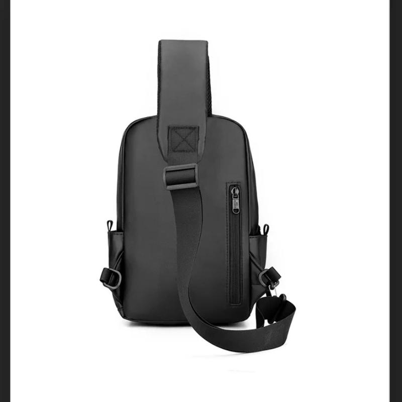 Men Waterproof Nylon Large Capacity Chest Bag Outdoor Travel Crossbody Bag High Quality Casual Shoulder Sling Daypack