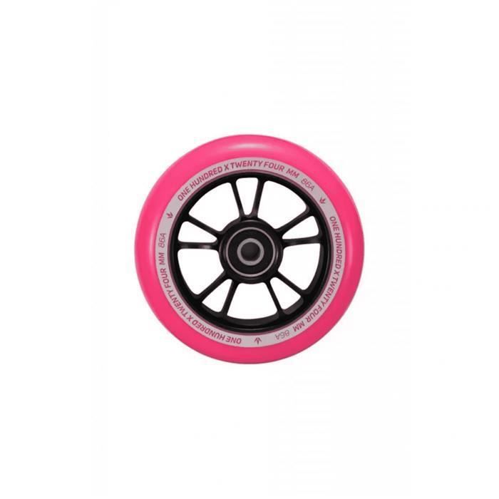 Roue trottinette - BLUNT SCOOTERS - 10 Spokes - 100mm - Blanc/Rose - Mixte