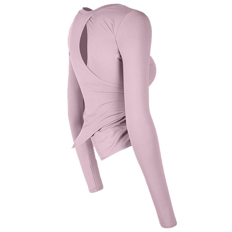 Women's Sexy Long Sleeve Yoga and Fitness Top, Quick-Drying, Slim Fit for Autumn and Winter