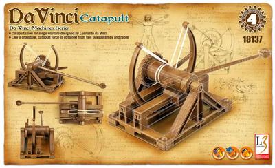 Academy Leonardo Da Vinci Manuscript Siege Catapult Plastic Model 18137