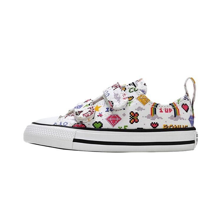 Converse All Star Series Canvas Low Top Skate Shoes Baby Sneaker White Multicolor 770172C
