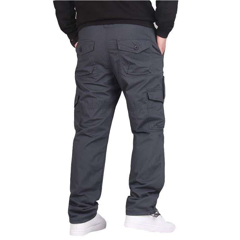 Winter Camouflage Dicke Warme Cargo Hosen Männer Doppel Schicht Casual Baumwolle Fleece Hosen Rip-Stop Militär Armee Taktische Hosen