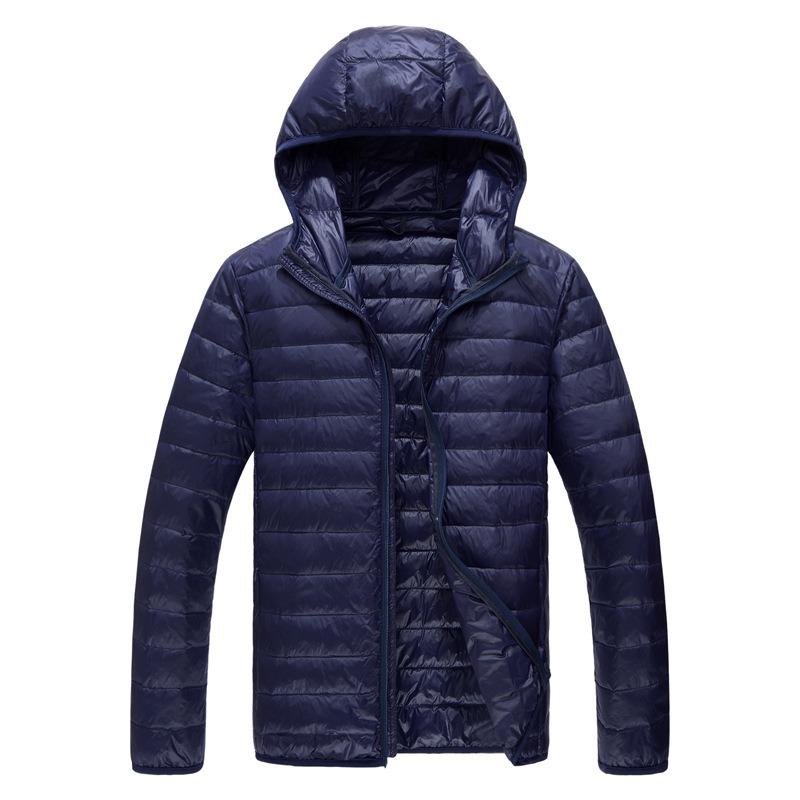 Mens Plus Size Hooded Lightweight Padded Winter Warm Loose Casual Outerwear Coat