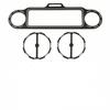 3Pcs Front Fairing Stereo Speaker Grill Trim Ring for Harley Touring Glide Ultra Classic 1996-2013 Gauge Bezel Instrument Board
