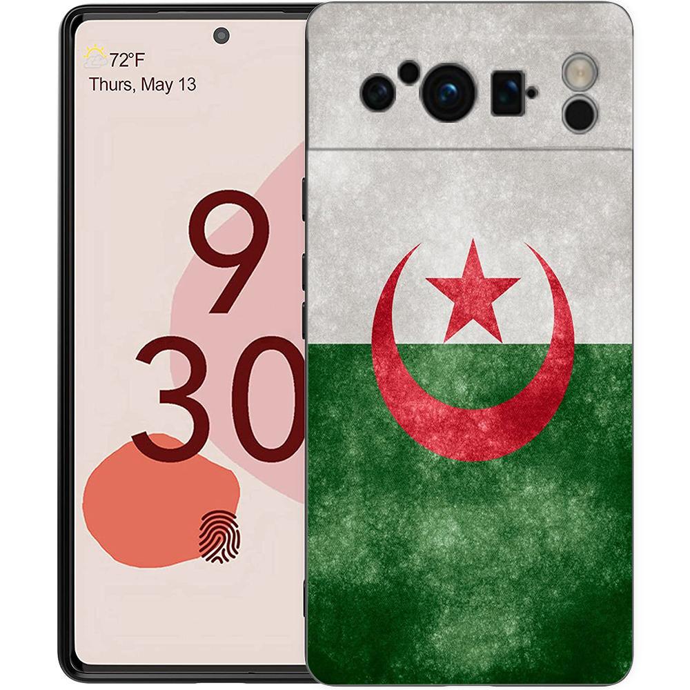 Algeria Passport Phone Case For Google Pixel 10 9 8 7 6 Pro XL 9A 8A 6A 7A 5G Soft Shockproof TPU Black Cover
