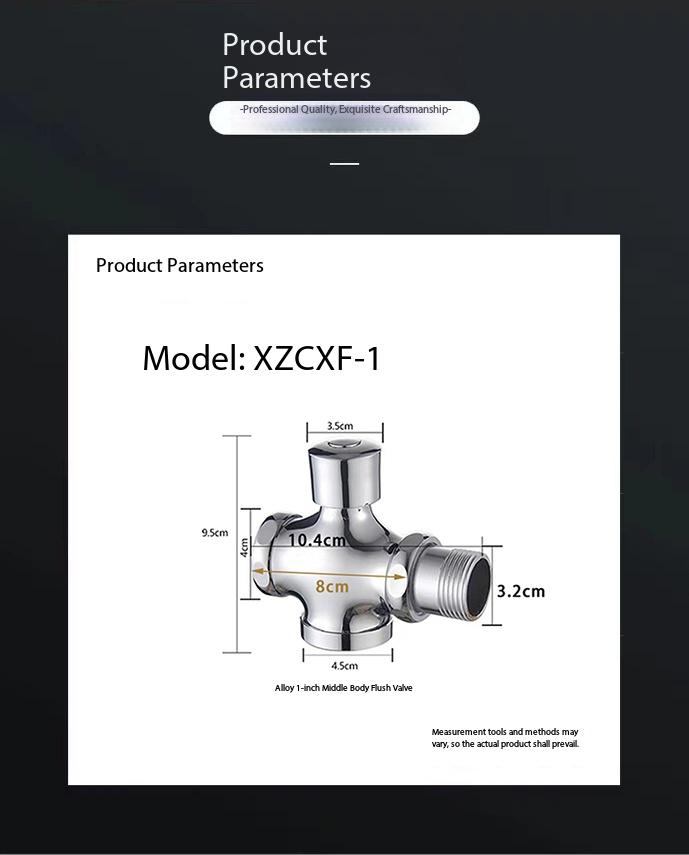 Factory Direct Hand-Pressed Concealed Alloy Eco-Friendly Water Saving Wall-Mounted Single-Flush Modern Design 1 Year Flush Valve