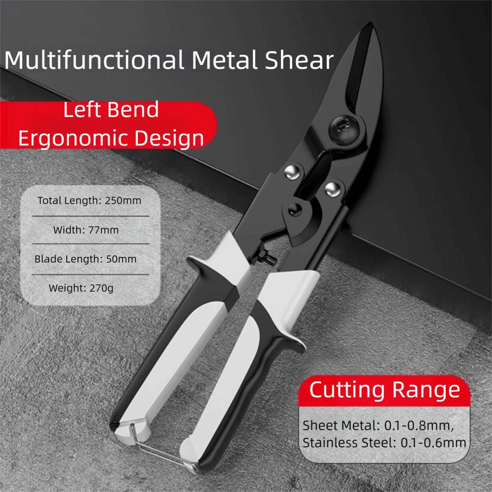 Rustproof Tin Snips Scissors Non-slip Handle Tin Snips Tools Cable Cutters  Industrial Use