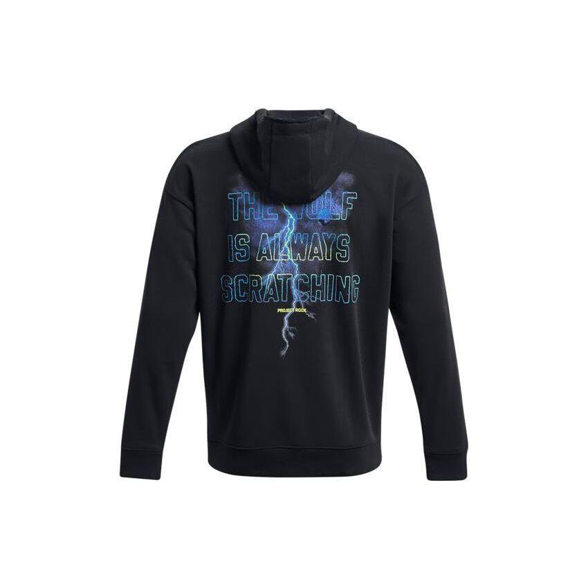 Under Armour Project Rock Heavyweight Cotton Hoodie Men Black 1380152-001