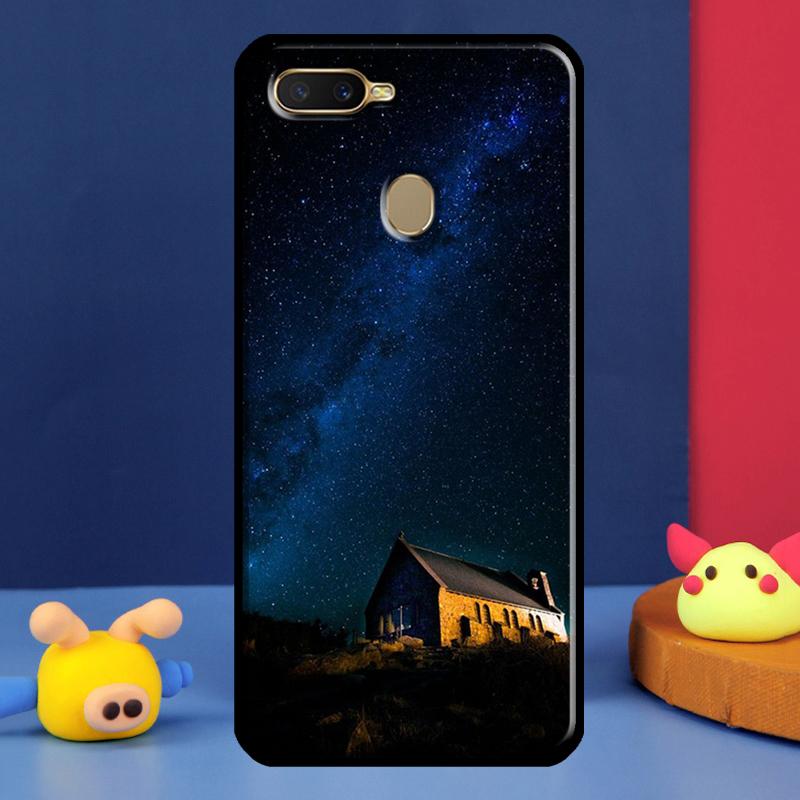 Star Space Moon Night For Oppo A54 A57 S A78 A58 A98 A5 A9 A91 A15 A16 A17 A52 A72 A76 A96 A74 A94 A77 Phone Case