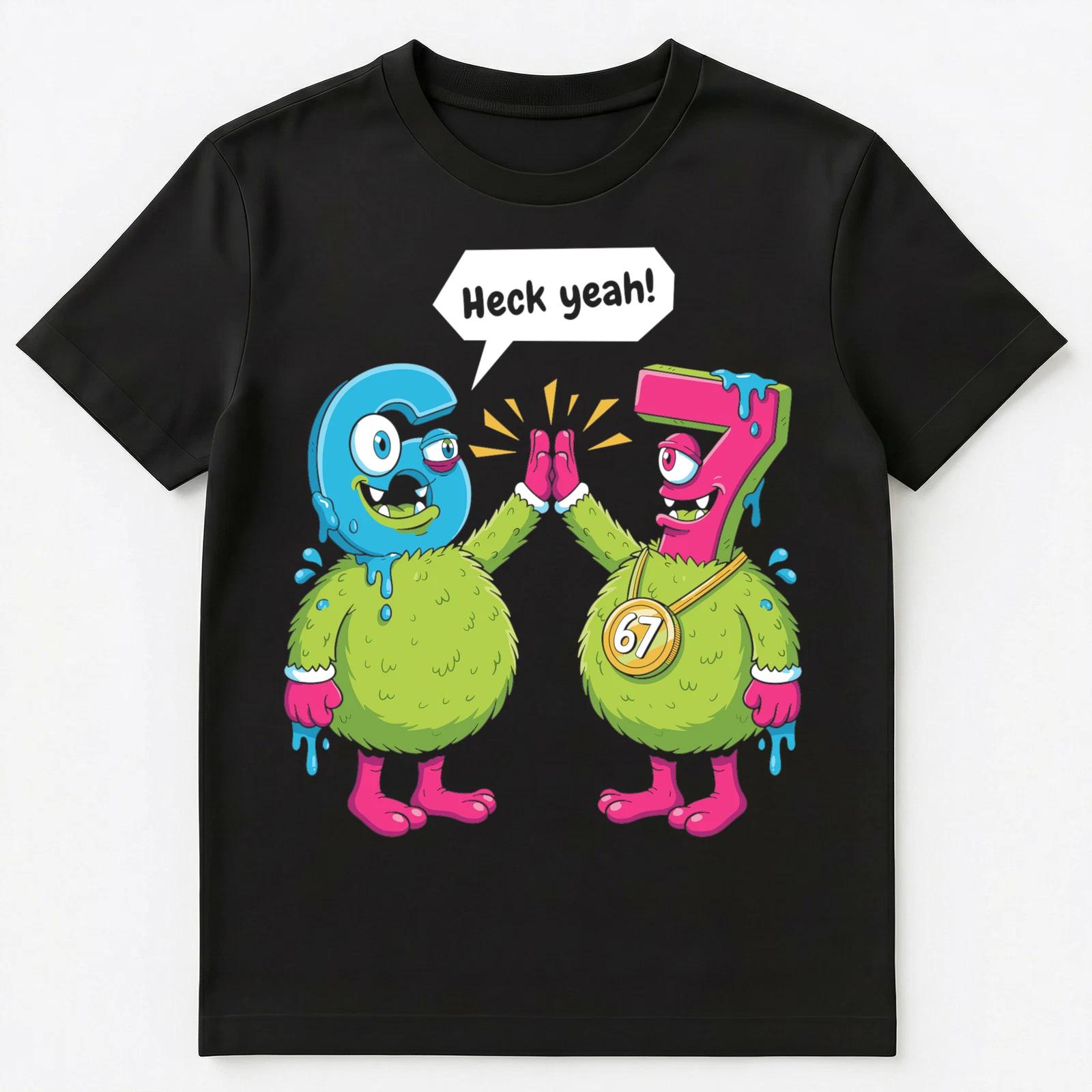 

6 7 Meme Six Seven Funny 67 Slang Saying Unisex T-Shirt 2XL