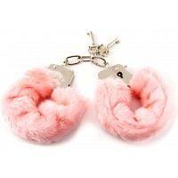 Menottes poignets acier fourrure rose - nmc - menottes - adulte - utiliser avec précaution