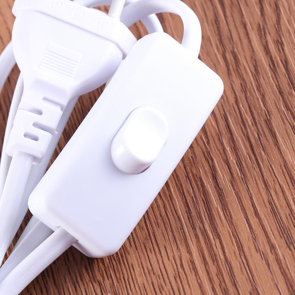 18M White Cable With E14 Socket EU Plug Push Button Switch Light Extender Fire Resistant Extension Cord For Outdoor Kitchen