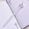 3 Pack Cute Plastic Ballpoint Pens Creative Cartoon Rabbit Cat Ballpoint Pen Gel Pen Signature Pen Children Gift Stationery