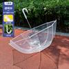 16-Bone long-handled umbrella, transparent, disposable batch, thickened, increased wind resistance, reinforced, large double plastic transparent