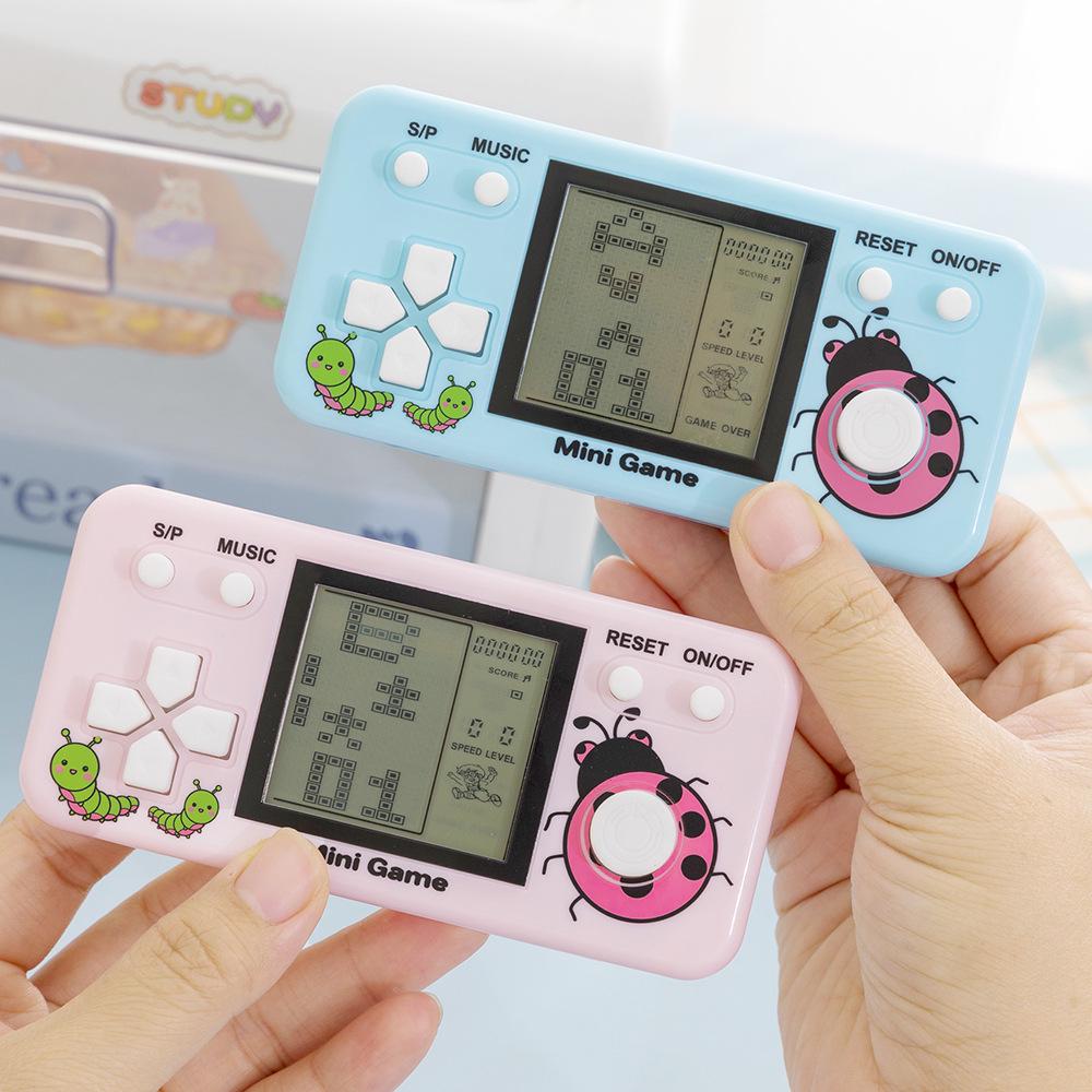 Classic Retro Handheld Tetris Game Console for Kids