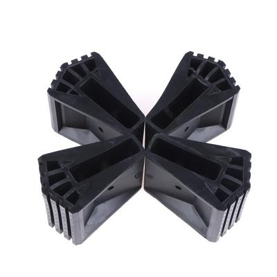 4/8 Piezas Pies Antideslizantes para Escalera Protector de Patas para Escalera de Ático Almohadillas Trapezoidales Almohadillas de Goma para Pies de Muebles Kit de Reemplazo para Accesorios