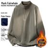 MARK FAIRWHALE Men's Heavyweight Fleece Half-Zip Sweatshirt