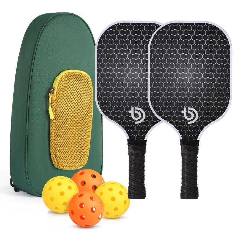 WEZHOPP Honeycomb Fiberglass Pickleball Paddle Set