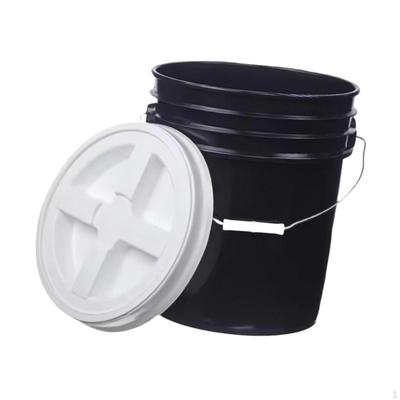 20L Bucket Pail Food Storage Container Stackable Barrel with Seal Lid for Household, Car