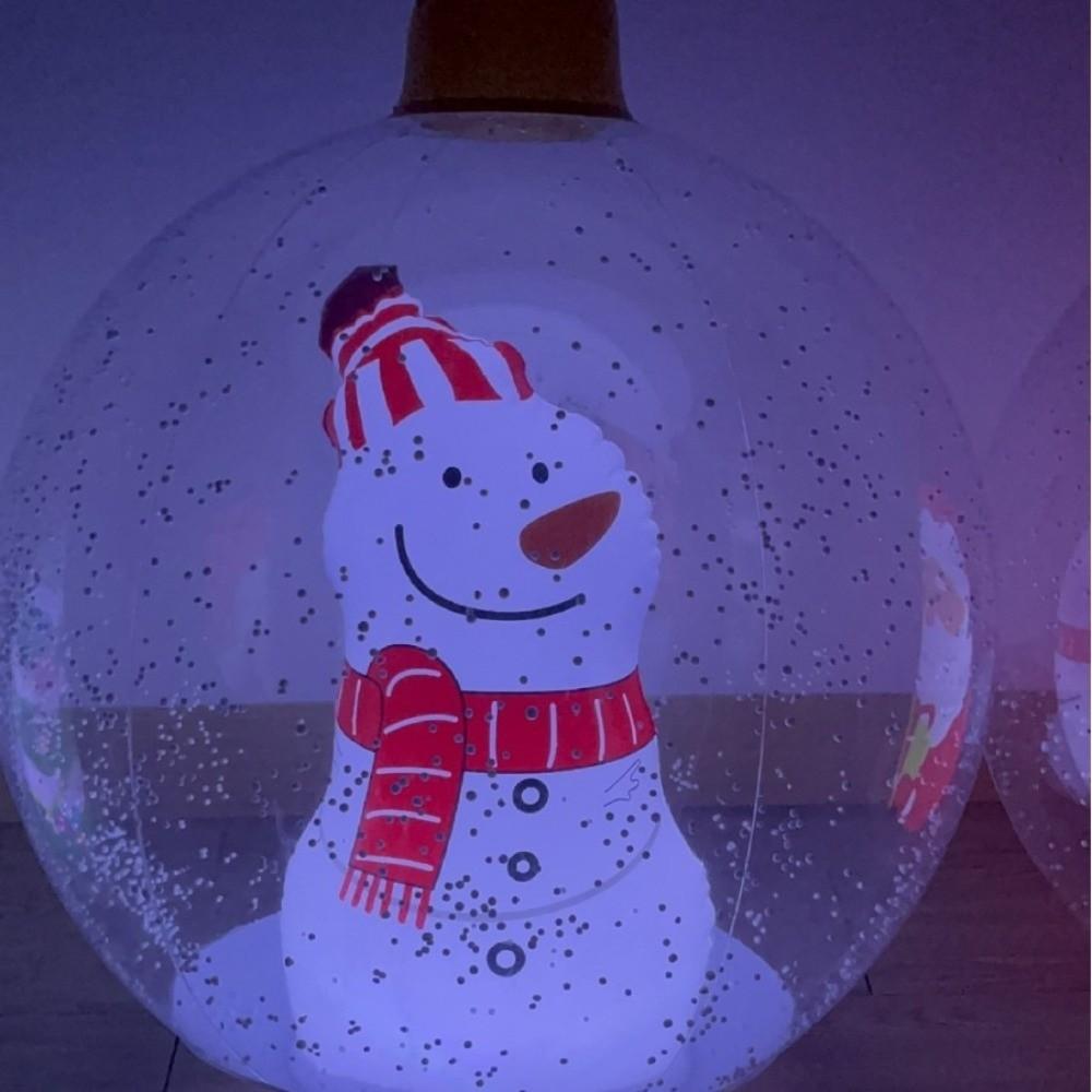 Transparent Giant Inflatable Christmas Ball Thick PVC Big Xmas Hanging Ball  Christmas Tree