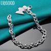 925 Sterling Silver Pendant Bracelet for Women and Men's Fashion Jewelry