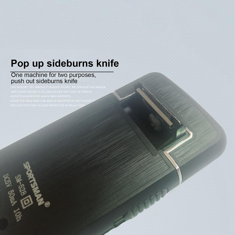 USB Rechargeable Shaver Electric Beard Trimmer Shaving Machine Men Reciprocating Cordless Razors Men Face Care