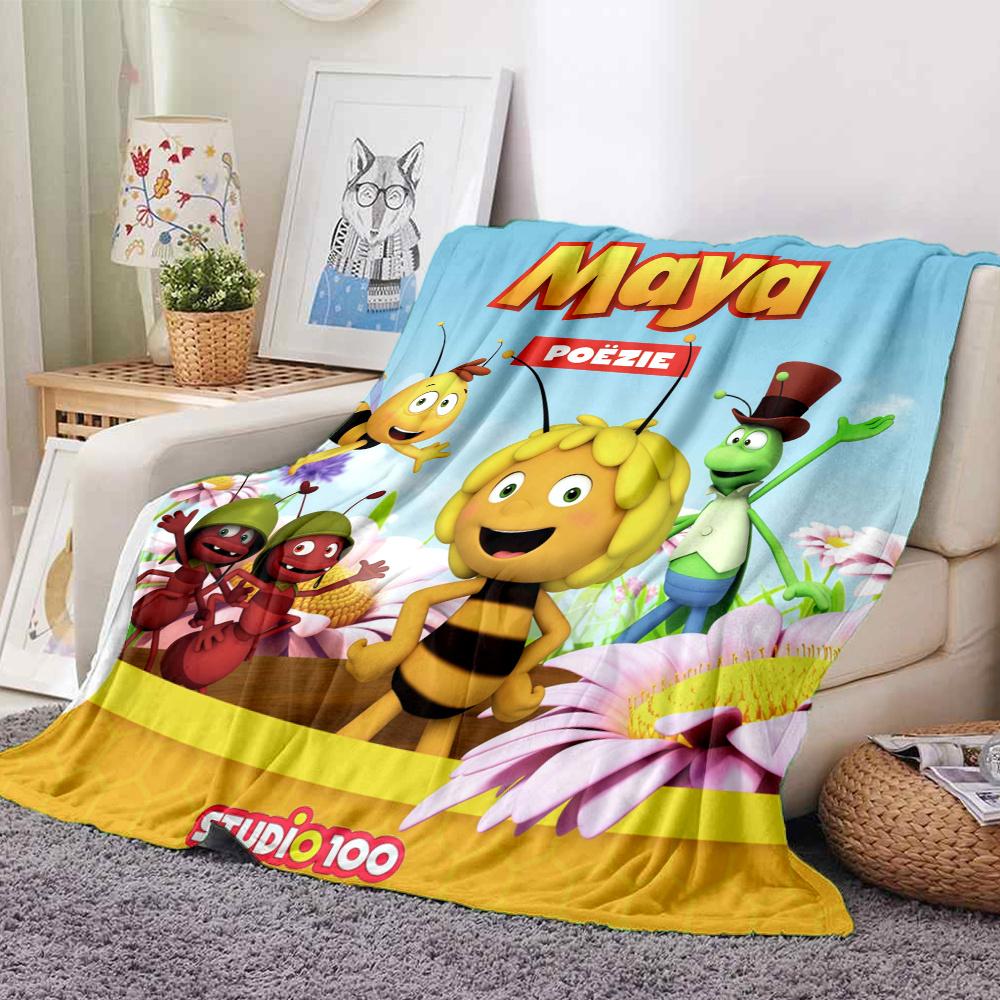 Maya Bee Blanket, High quality Comfortable for All Seasons, Home Decor, Warmth and Comfort