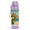 1PC Amalfi Coast Vintage Poster 750ml Color Plastic Sports Water Bottle Leakproof Flip Straw Lid For Sports Office Home Use