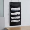 Letter Size Compatible Hanging File Organizer 5 Pockets Folder Holder Wall File Organizer  Home