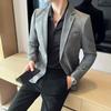Fashion Suit Coat Men's Slim Fit Elegant Luxury Blazer Coat Business Casual Wedding Suit Jacket Plus Size