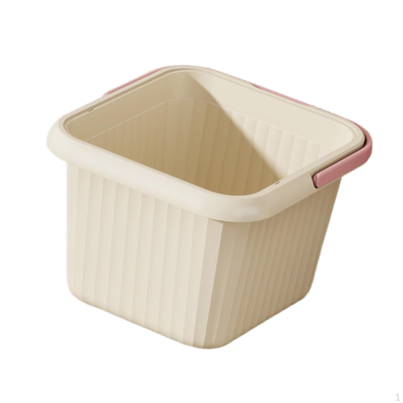 

Foot Basin Sturdy Home Use Household Relaxing Convenient Portable Pedicure Multipurpose ,with pink
