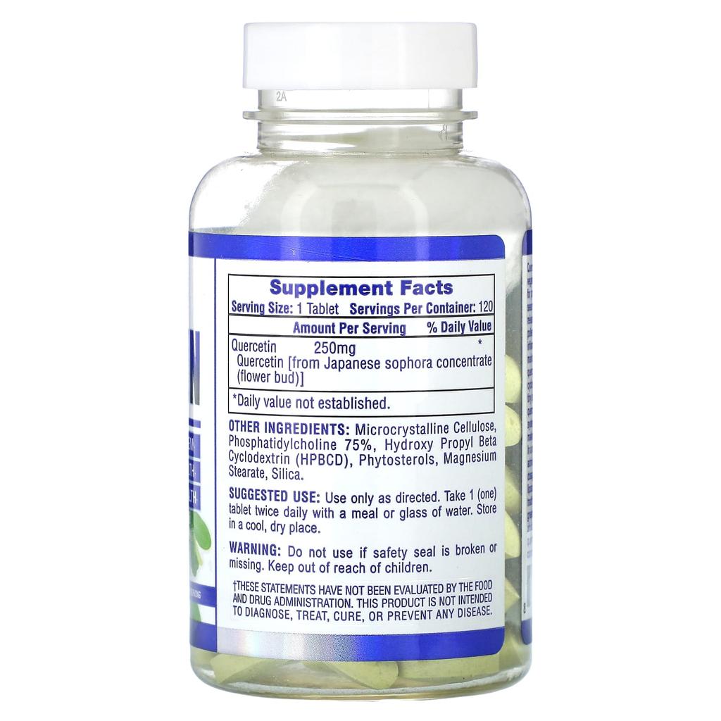 Quercetin, 250Mg, 120 Tablets