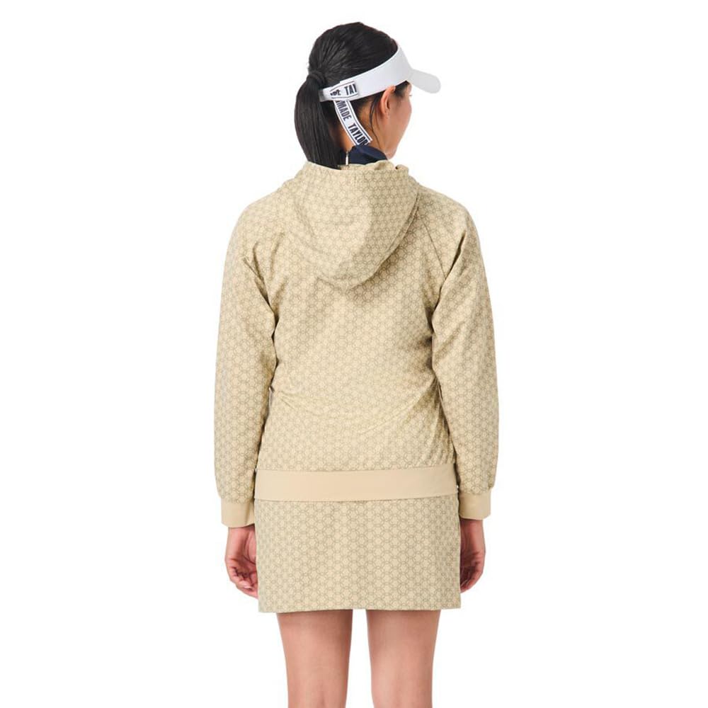 TaylorMade T-HEAT Full-Zip Hoodie, Beige, Size Small, Women's, 2024FW UN423