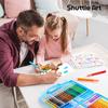 Shuttle Art Marker Pen Messy Easy To Can Be Used On Coloring Case Included Crayons, 48-Color Set, Retractable, Water-Based, Washable, Type, Safe,