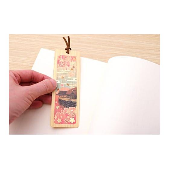 Wooden Bookmark, Kinkaku-ji Temple Design, Elegant Japanese Style, Perfect Size for Books and Magazines, Gift, Japan