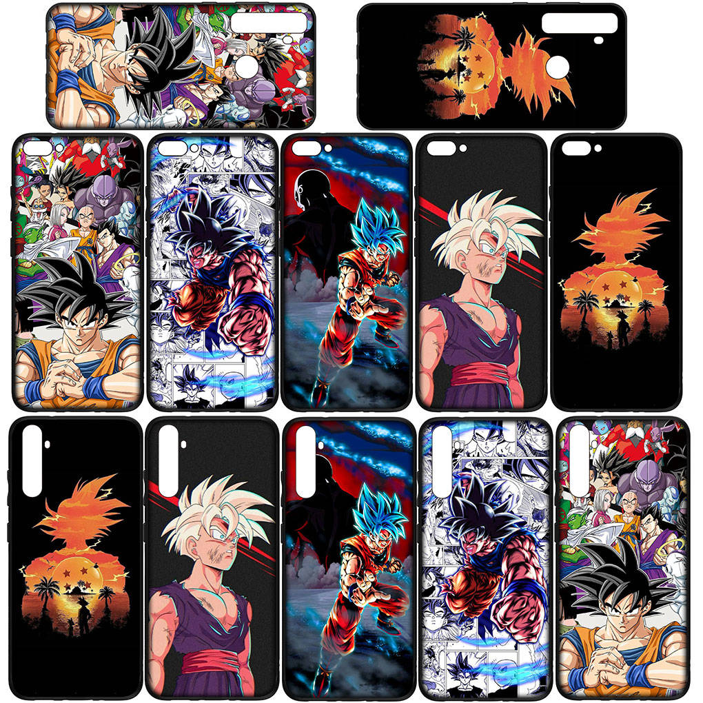 Phone Case for Samsung Galaxy S25 S24 S23 iPhone 16 15 Xiaomi Redmi Note 14 13 12 16E 11 Pro Max XR OPPO Moto Huawei Cartoon Dragon Ball Z Goku Cover